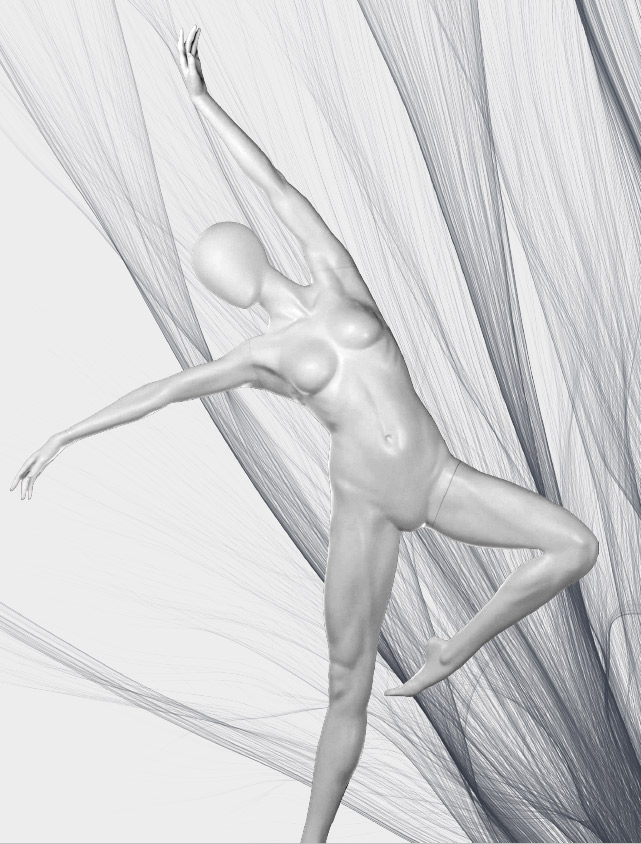 A mannequin posing. Fusion Olympus collection.