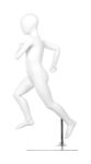 A mannequin running. Fusion Clubhouse Collection.