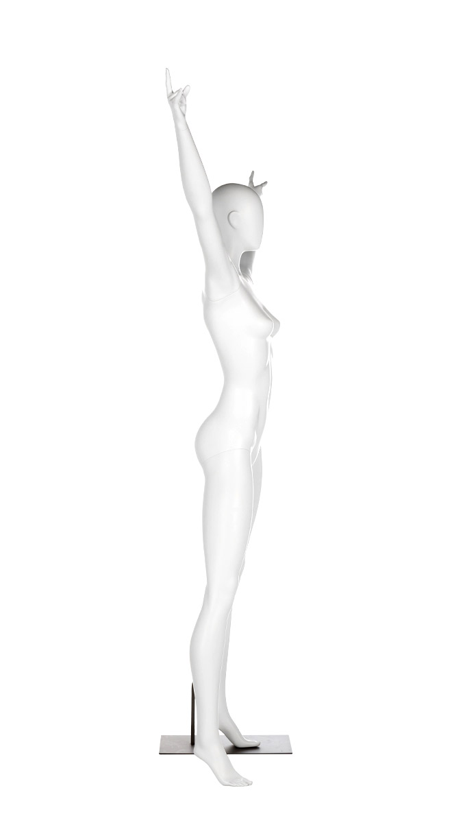 A mannequin posing. Fusion Freedom collection.