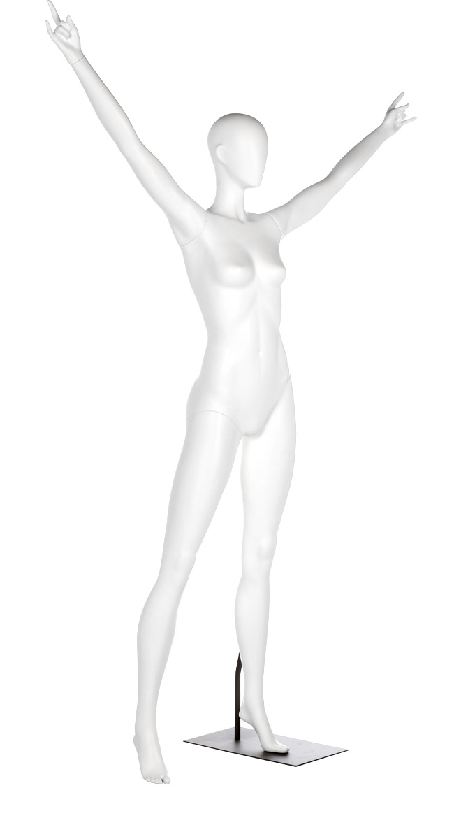 A mannequin posing. Fusion Freedom collection.