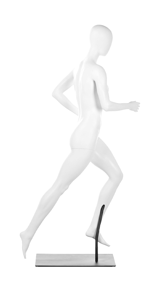 A mannequin running. Fusion Olympus collection.