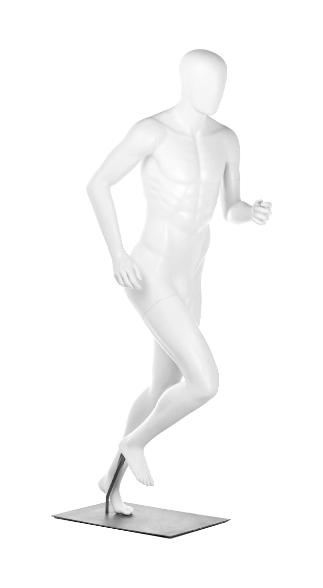 A mannequin running. Fusion Olympus collection.