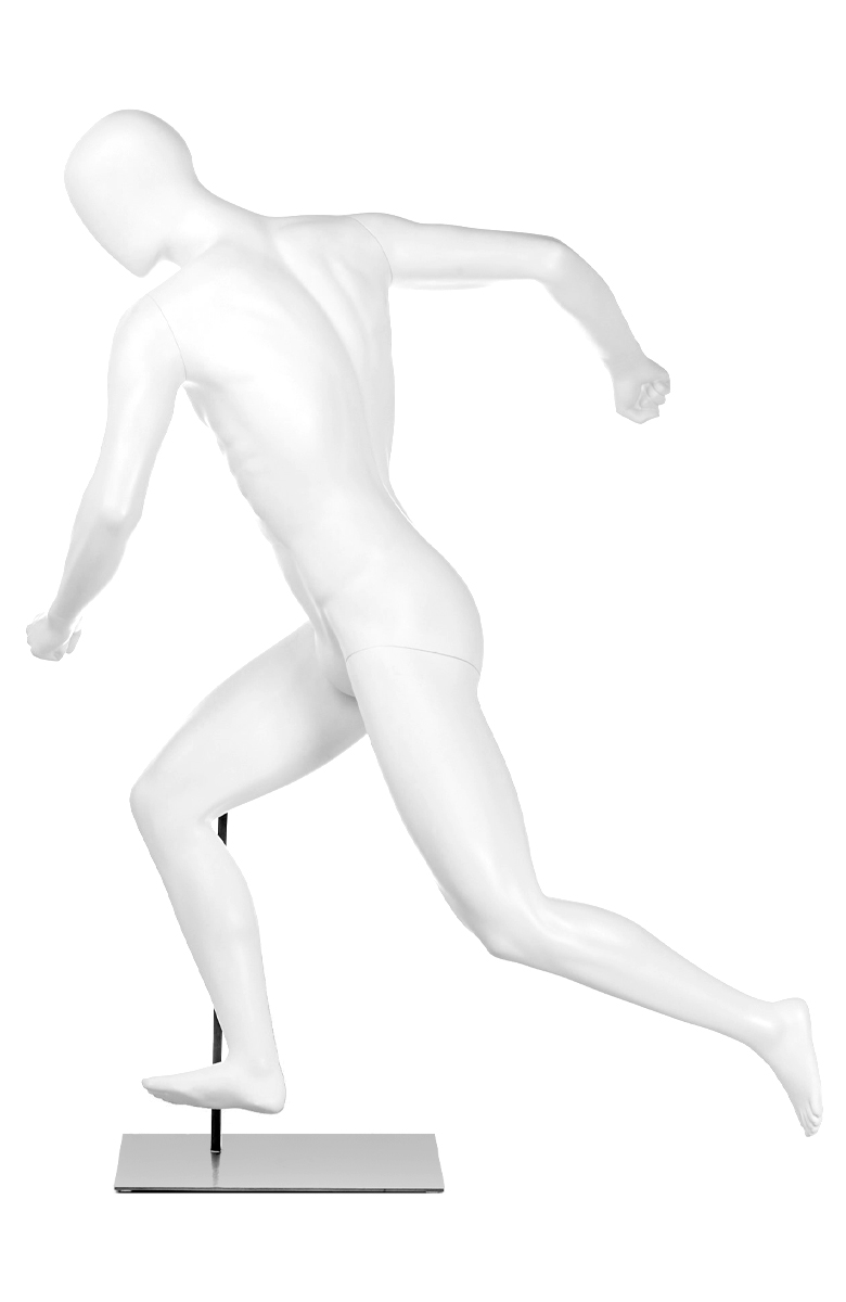 A mannequin running. Fusion Olympus collection.