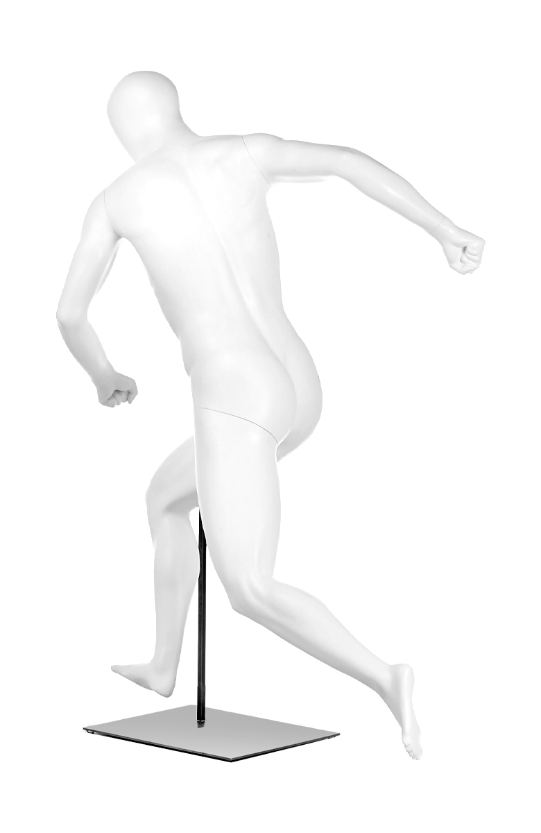 A mannequin running. Fusion Olympus collection.