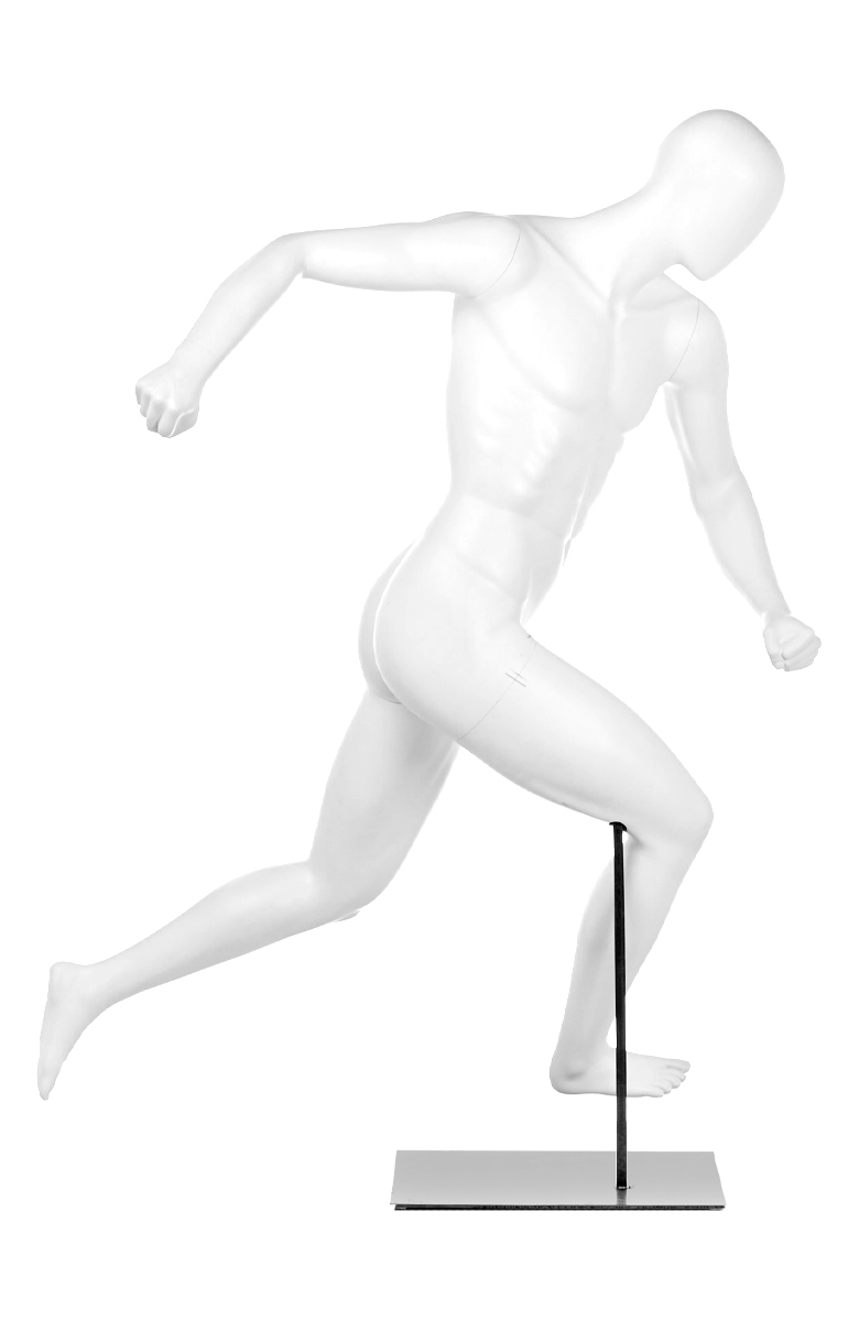 A mannequin running. Fusion Olympus collection.