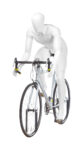 A mannequin cycling. Fusion Olympus collection.